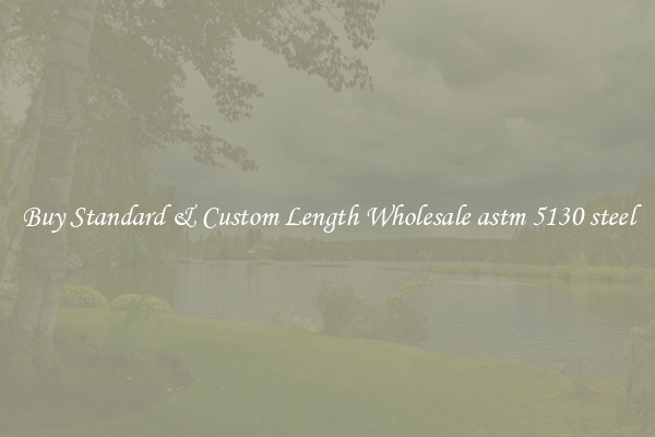 Buy Standard & Custom Length Wholesale astm 5130 steel