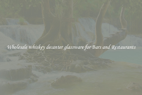 Wholesale whiskey decanter glassware for Bars and Restaurants